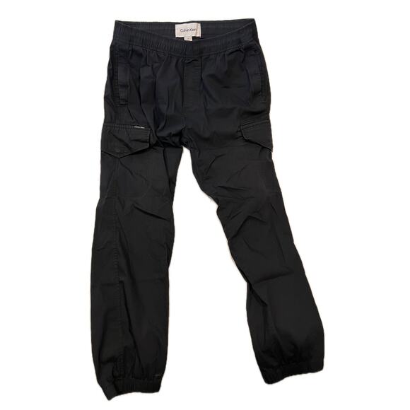 Calvin Klein Black Cargo Jogger Pants Mens M - Picture 1 of 3